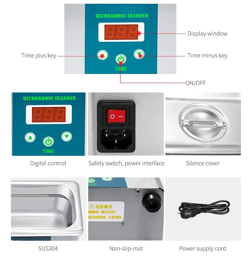 product-800-823 Ultrasonic Bath for Jewelry Chains Eyeglasses